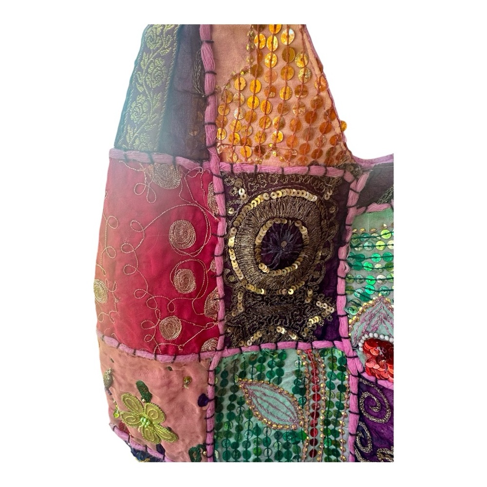 Patchwork Shoulder Bag - Multicolor - image 5